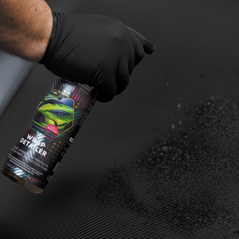 PROJE' Wrap Detailer on gloss wrap preserving shine without adding glare