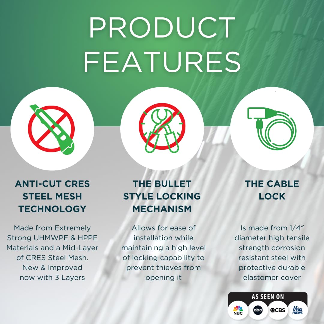 ProkevLock cable lock enclosure provides easy secure mirror protection
