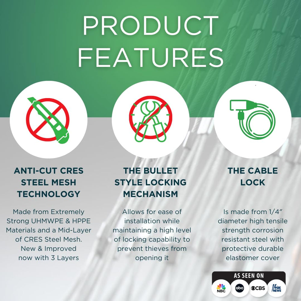 ProkevLock cable lock enclosure provides easy secure mirror protection