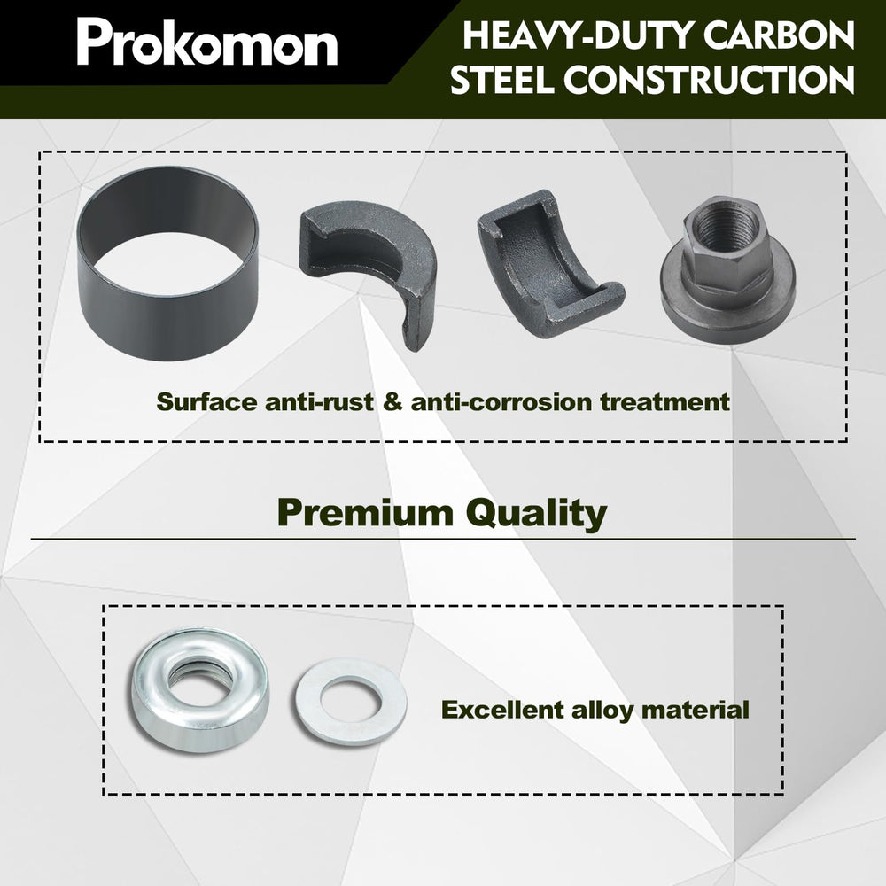 Prokomon 1045 steel construction delivers strength and corrosion resistance.