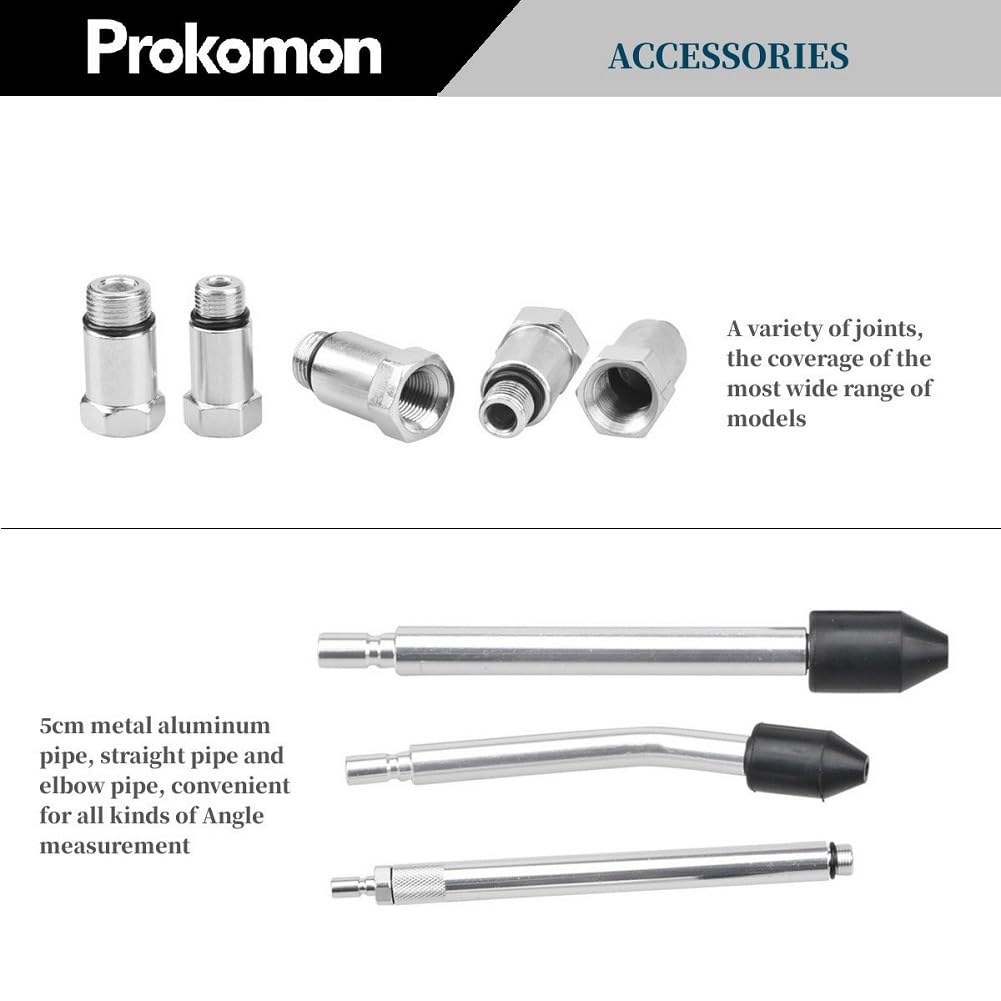 Prokomon adapter M12 supports common gasoline cylinder tests.