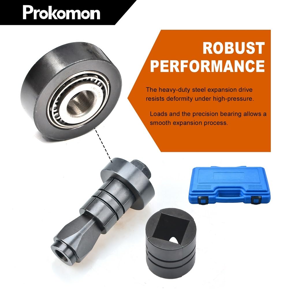 Prokomon compatible with impact wrenches for easier operation.