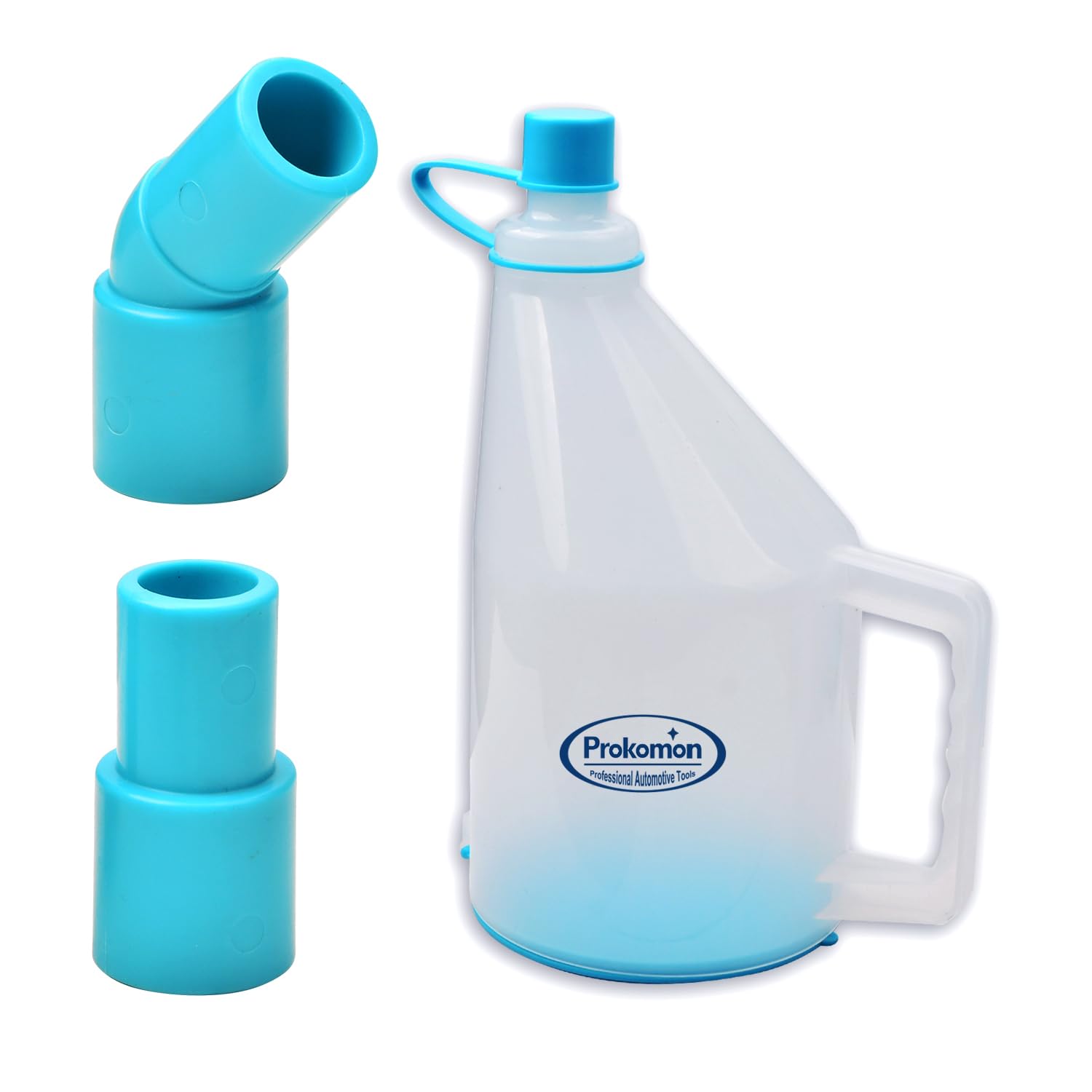 Prokomon one-handed operation simplifies oil changes with this kit.