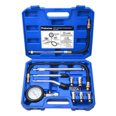 Prokomon petrol compression tester gauge with clear dial for quick cylinder pressure readings.