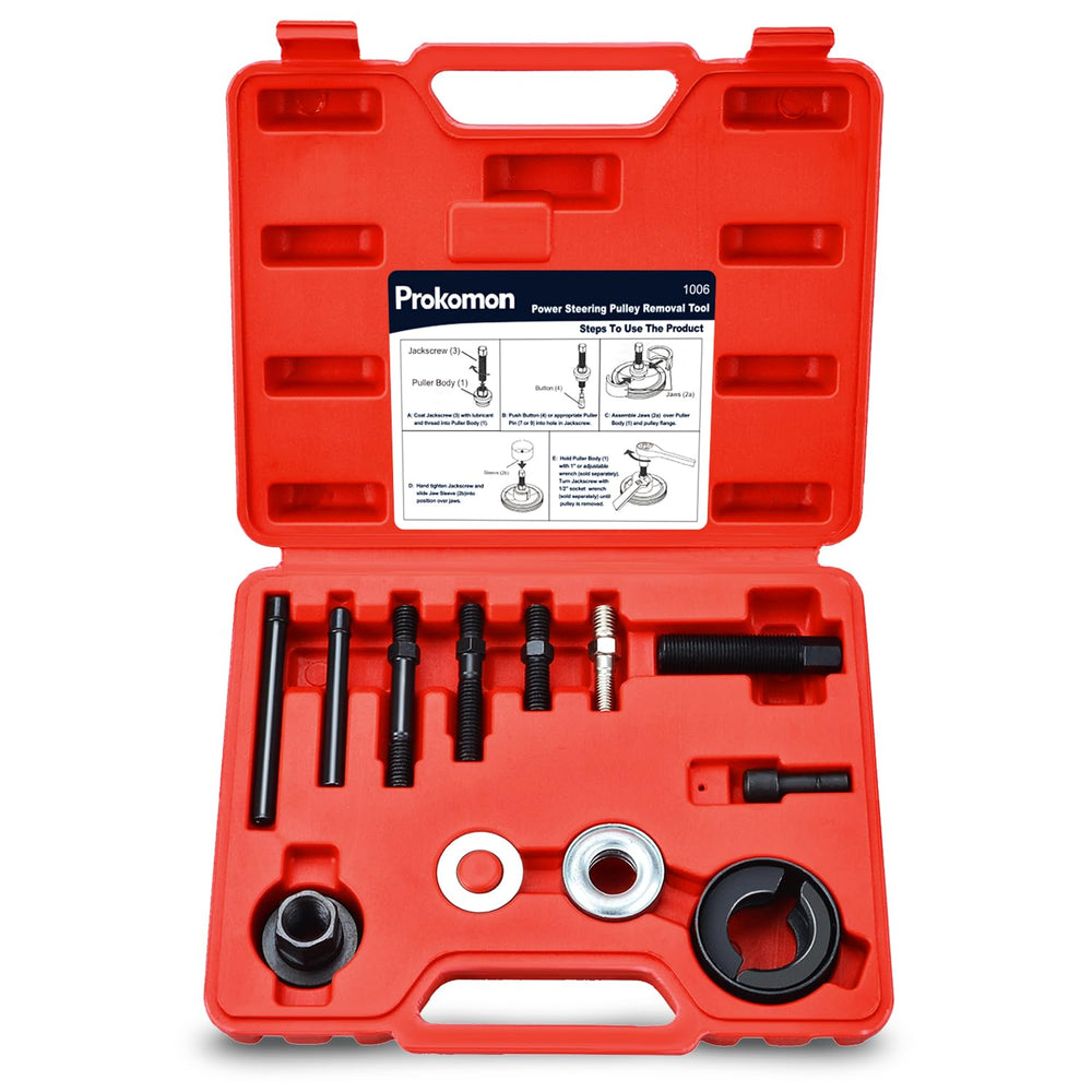 Prokomon Power Steering Pulley Puller Kit for easy removal and installation.