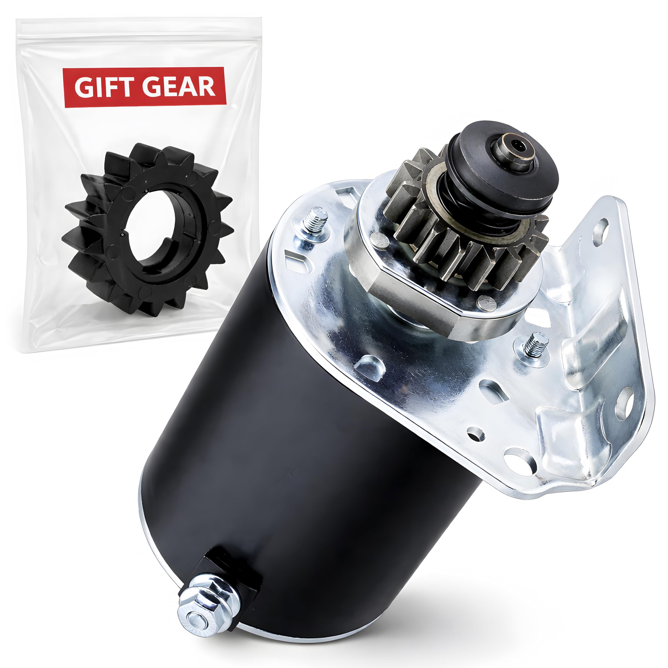 Promintu starter motor with 16-tooth gear for Briggs Stratton engines improves reliable starts