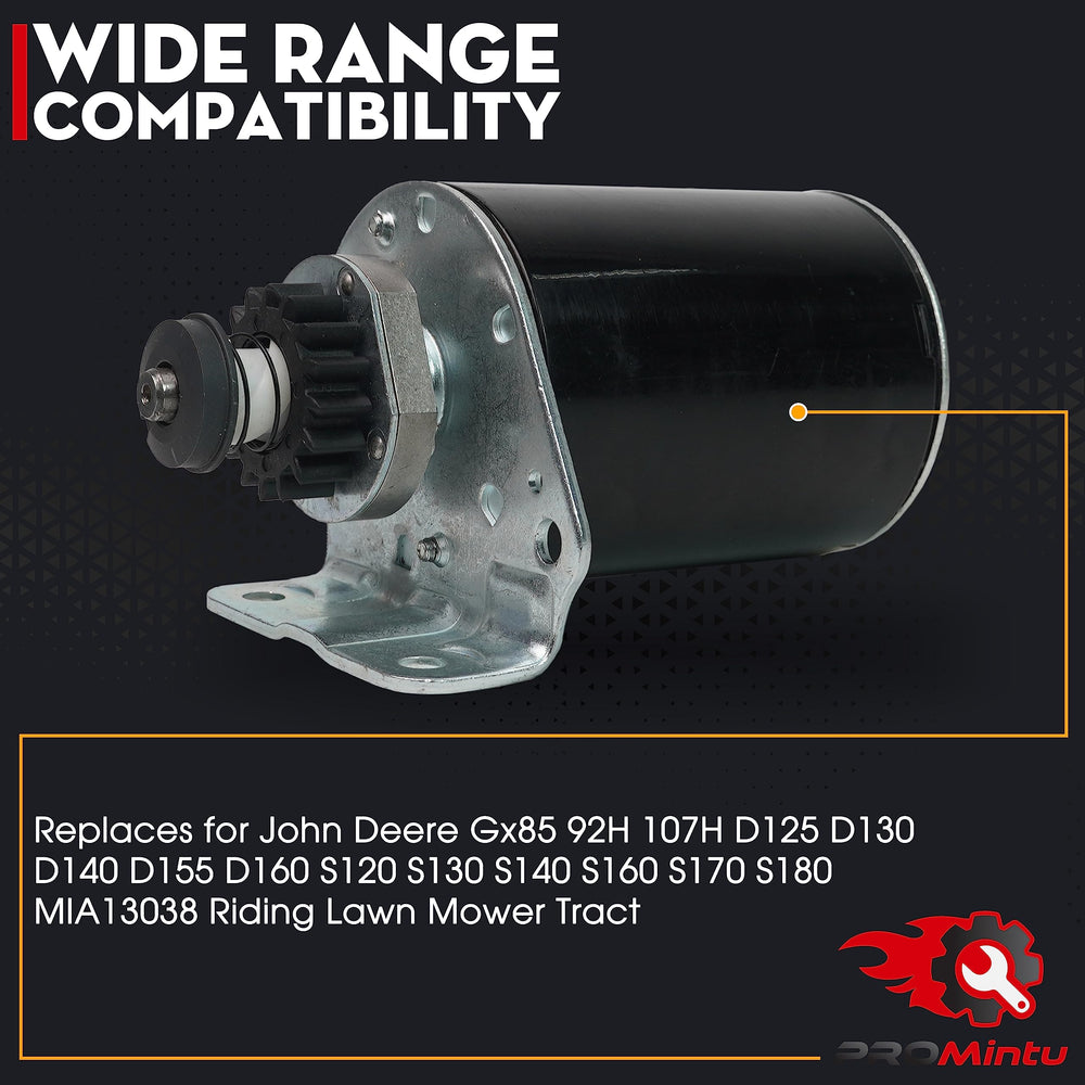PROMintu starter motor for John Deere Z445 delivers strong torque for easy starts