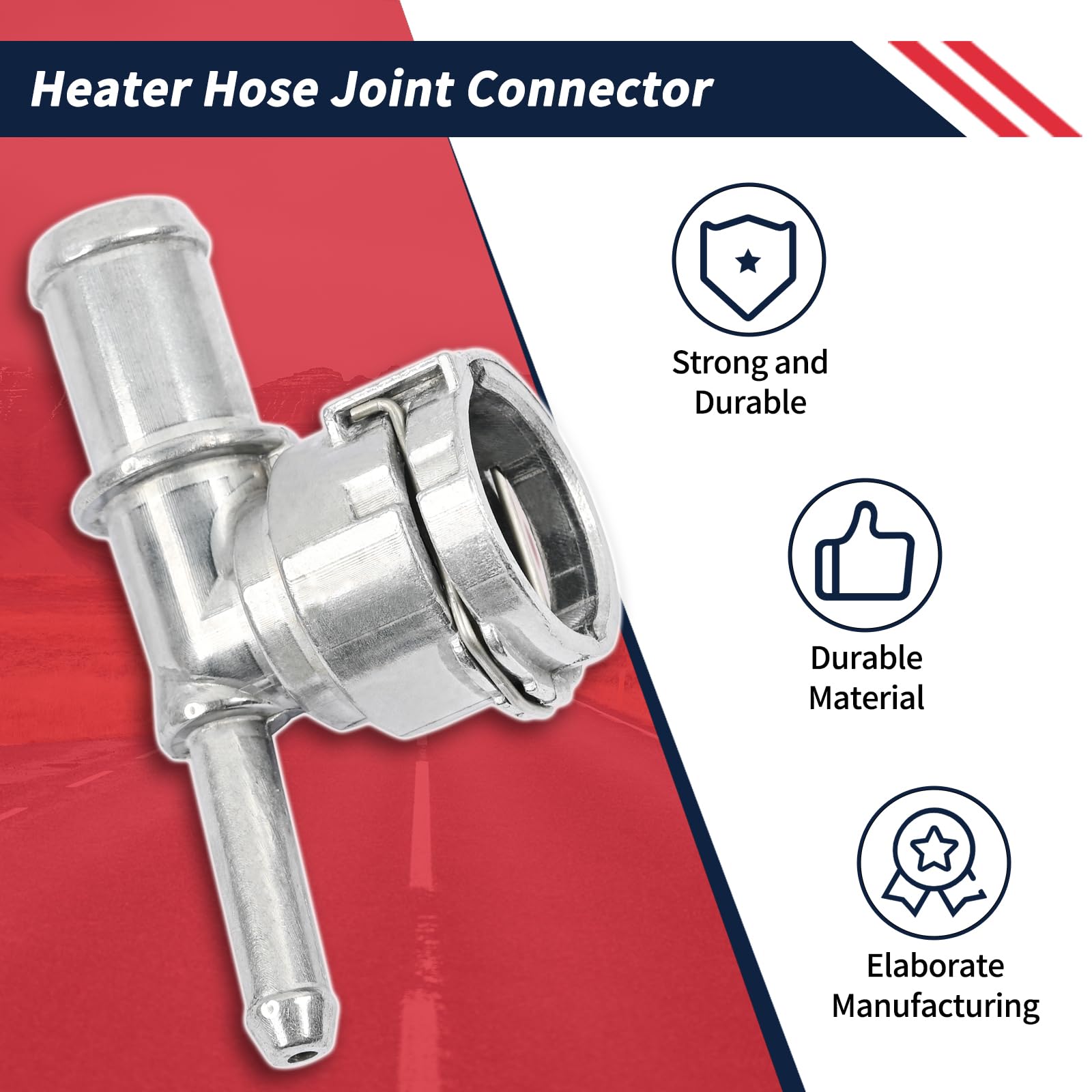 Promrmr durable hvac connector highlights solid aluminum construction for tough driving conditions.