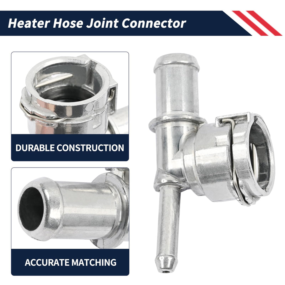 Promrmr packaged 1pc heater hose joint ready for straightforward replacement.