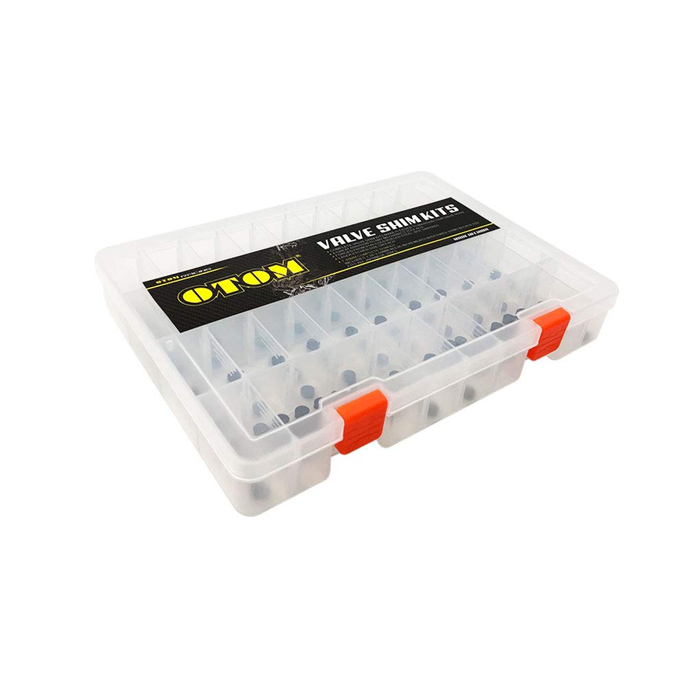 PROOTOM OTOM D7 shims arrayed by precise sizes for accurate clearance.