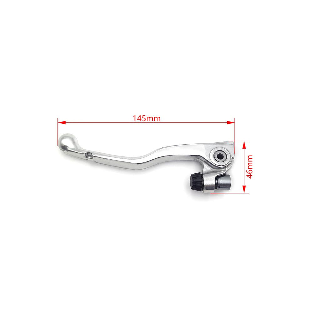 PROOTOM silver clutch lever side view showing durable build.