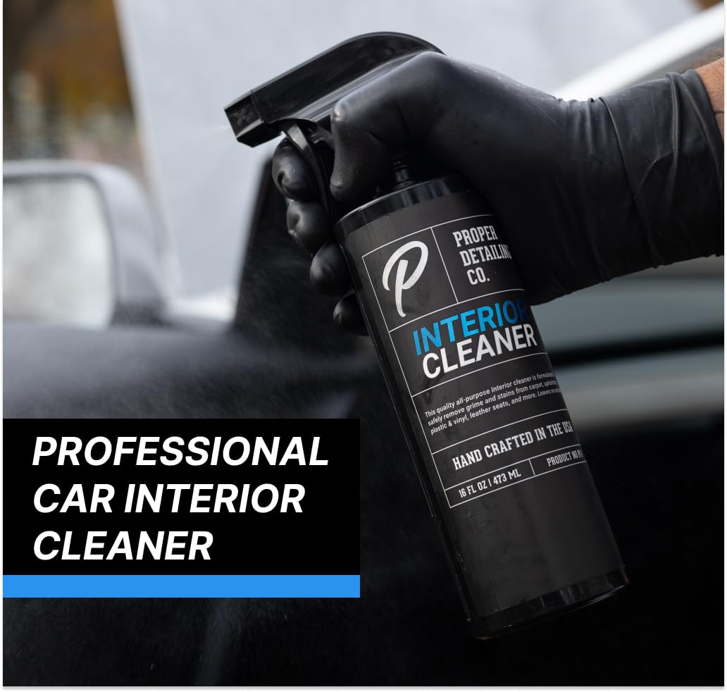 PROPER DETAILING CO dashboard cleaning tool removing dust from surfaces