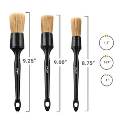 PROPER DETAILING CO. exterior wheel cleaning brush for paint, rims, and emblems
