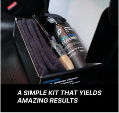 PROPER DETAILING CO interior brushes reaching tight spots for thorough detailing