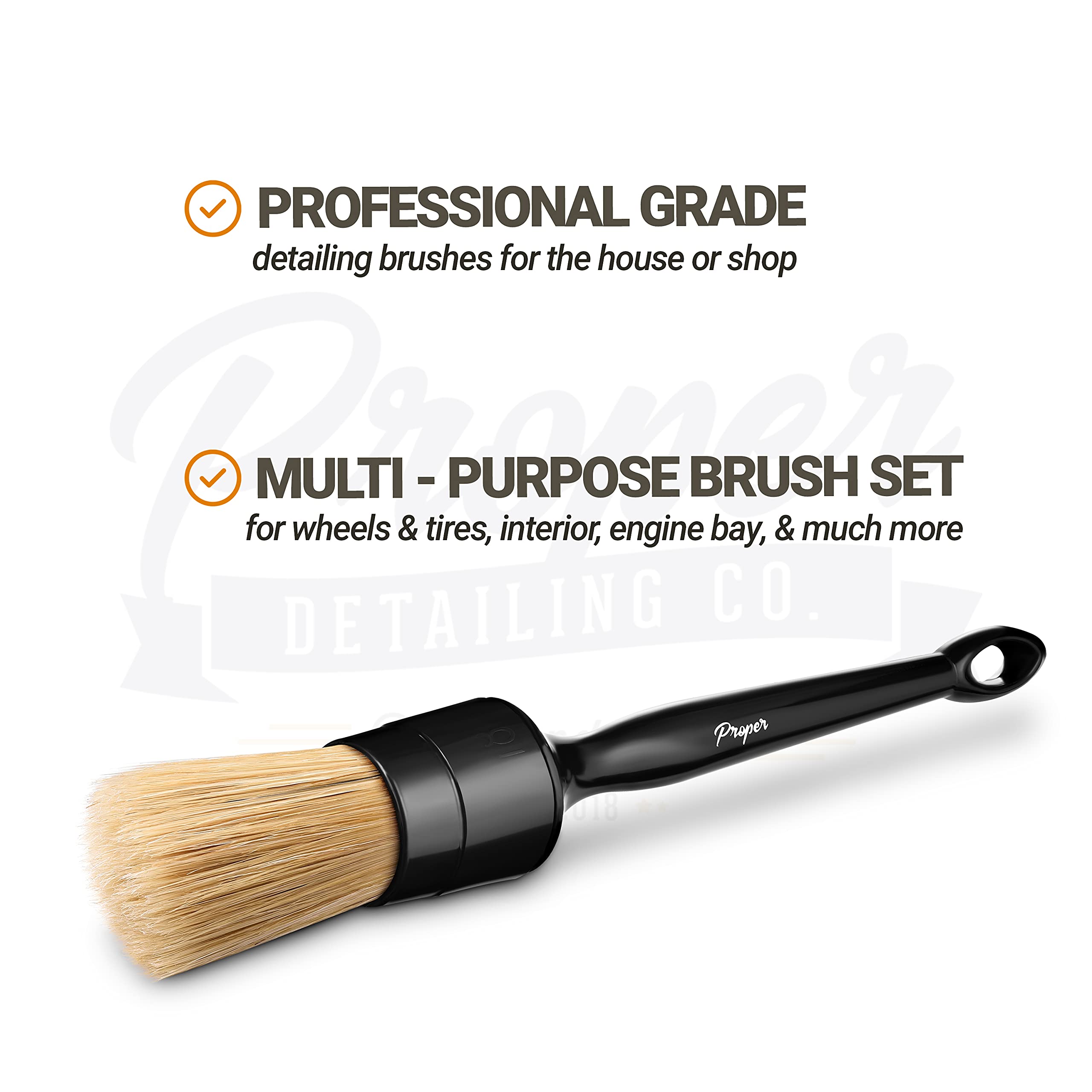 PROPER DETAILING CO. interior vent brush reaches tight spaces