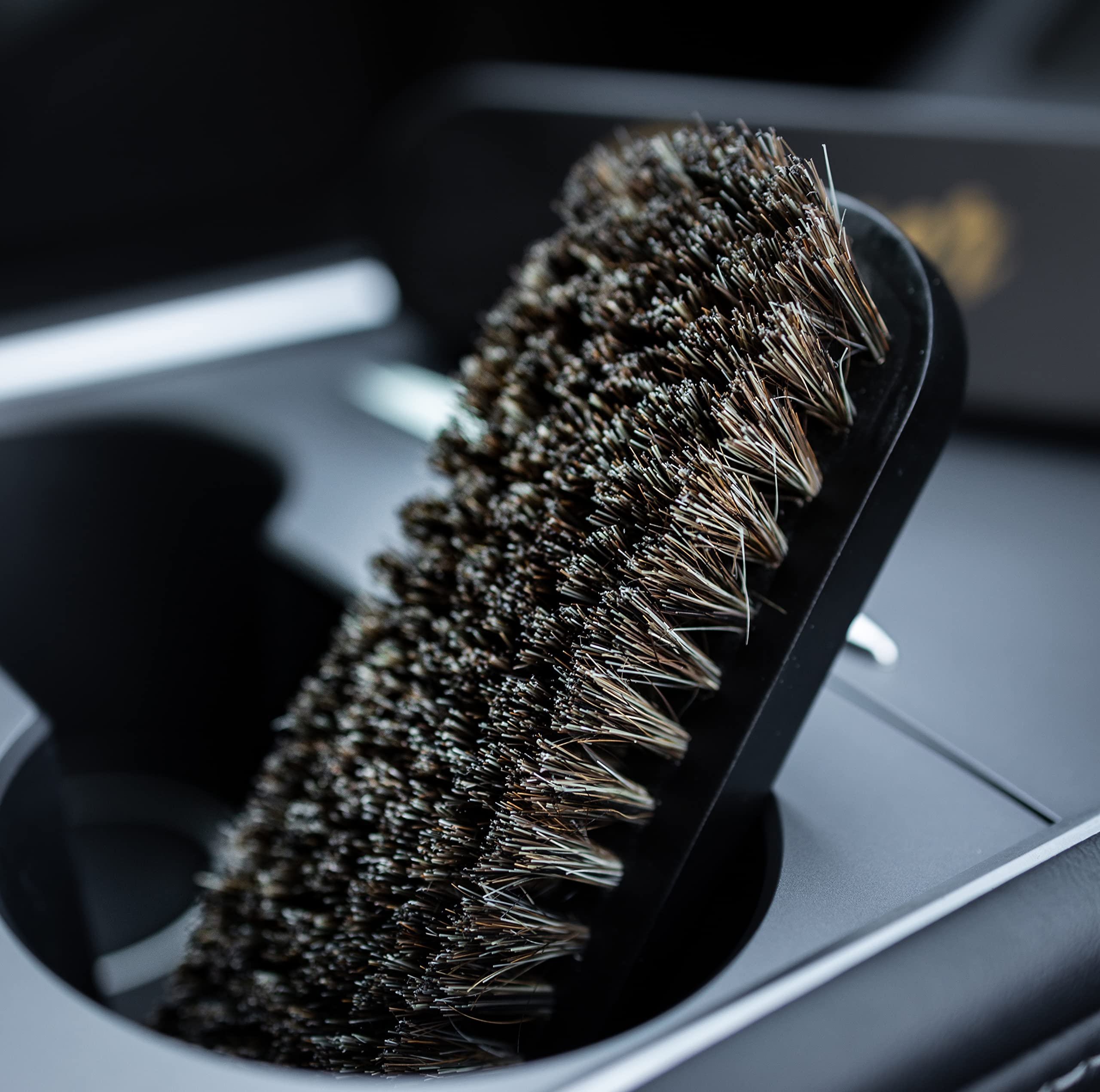 PROPER DETAILING CO. textile brush component complements leather cleaning routines