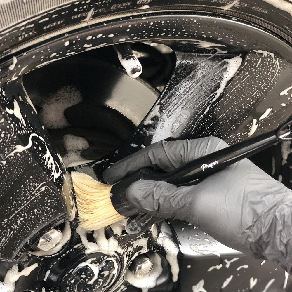 PROPER DETAILING CO. three-brush kit for thorough automotive detailing