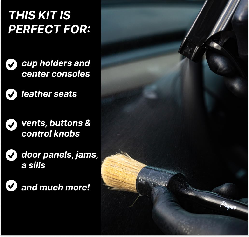 PROPER DETAILING CO vents brush cleaning air vents easily