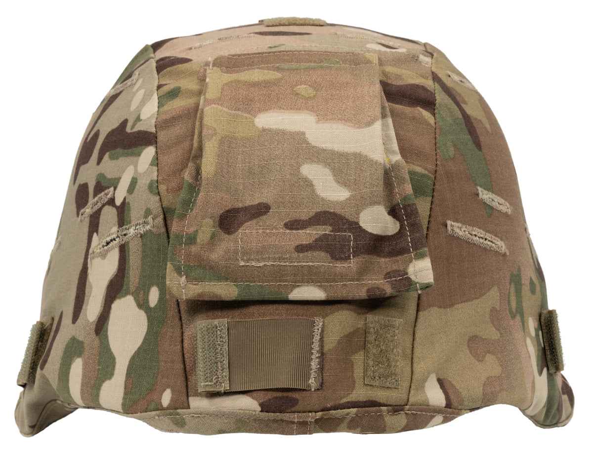 Propper OCP helmet cover on a MICH helmet for secure fit.