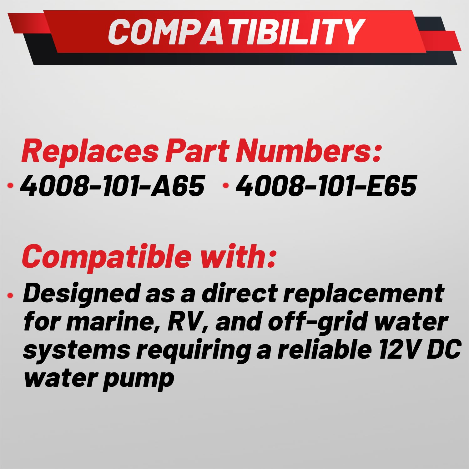 ProRefine RV water pump installation guide assists quick DIY fitting.