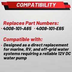 ProRefine RV water pump installation guide assists quick DIY fitting.