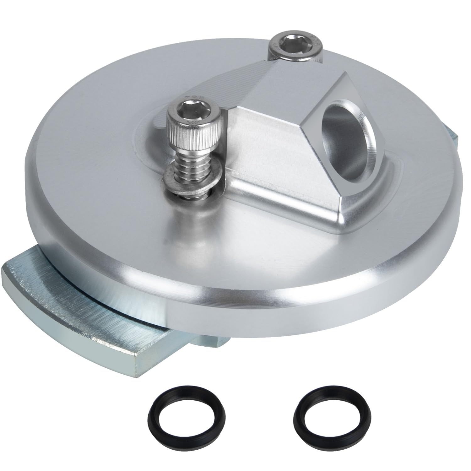 Prosentuo F4TZ-6753-A dipstick adapter close-up showing precise fit for leak prevention.