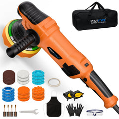 Protmex 1200W dual action buffer with sturdy housing for precise detailing.