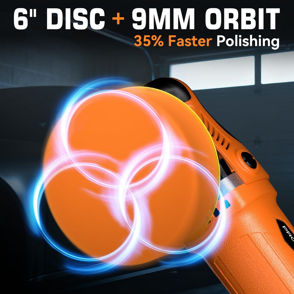 Protmex variable-speed control from 2500 to 6000 RPM for versatility.