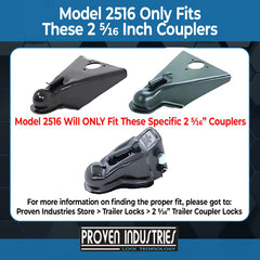 Proven Industries hardened steel locking components provide superior resistance to tampering.