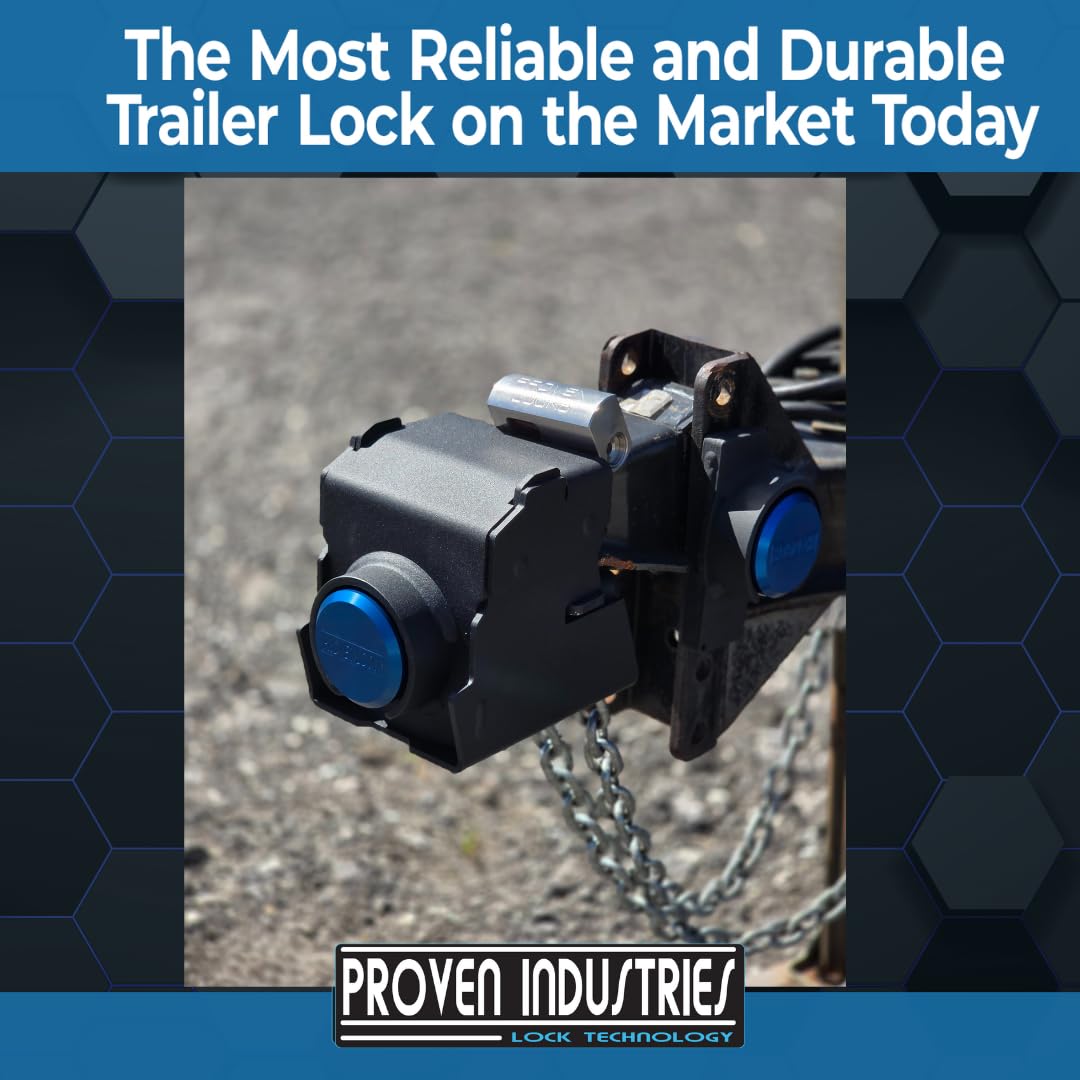 Proven Industries Model 2516 close-up on exterior cover deterring tool-based break-ins during travel.
