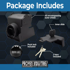 Proven Industries unique key design helps prevent unauthorized key duplication.