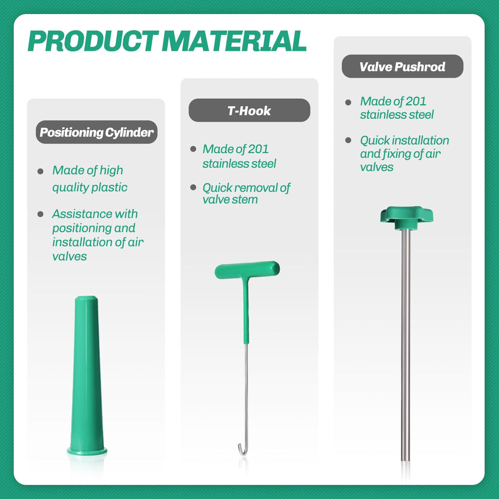 Prozwee core remover installer tools in use during valve service
