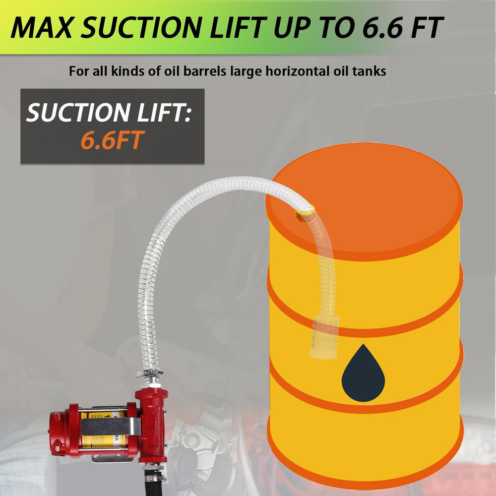 PRUNkuar 110V pump outlet pipe suited for fast dispensing.