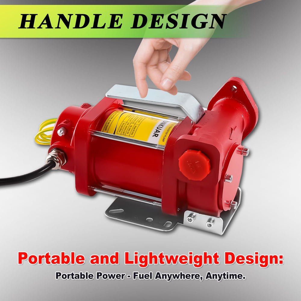 PRUNkuar 110V pump includes Teflon tape for leak prevention.