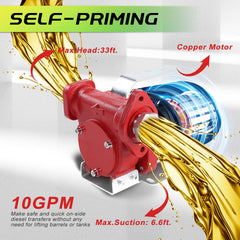 PRUNkuar 12V pump with install base for stable mounting