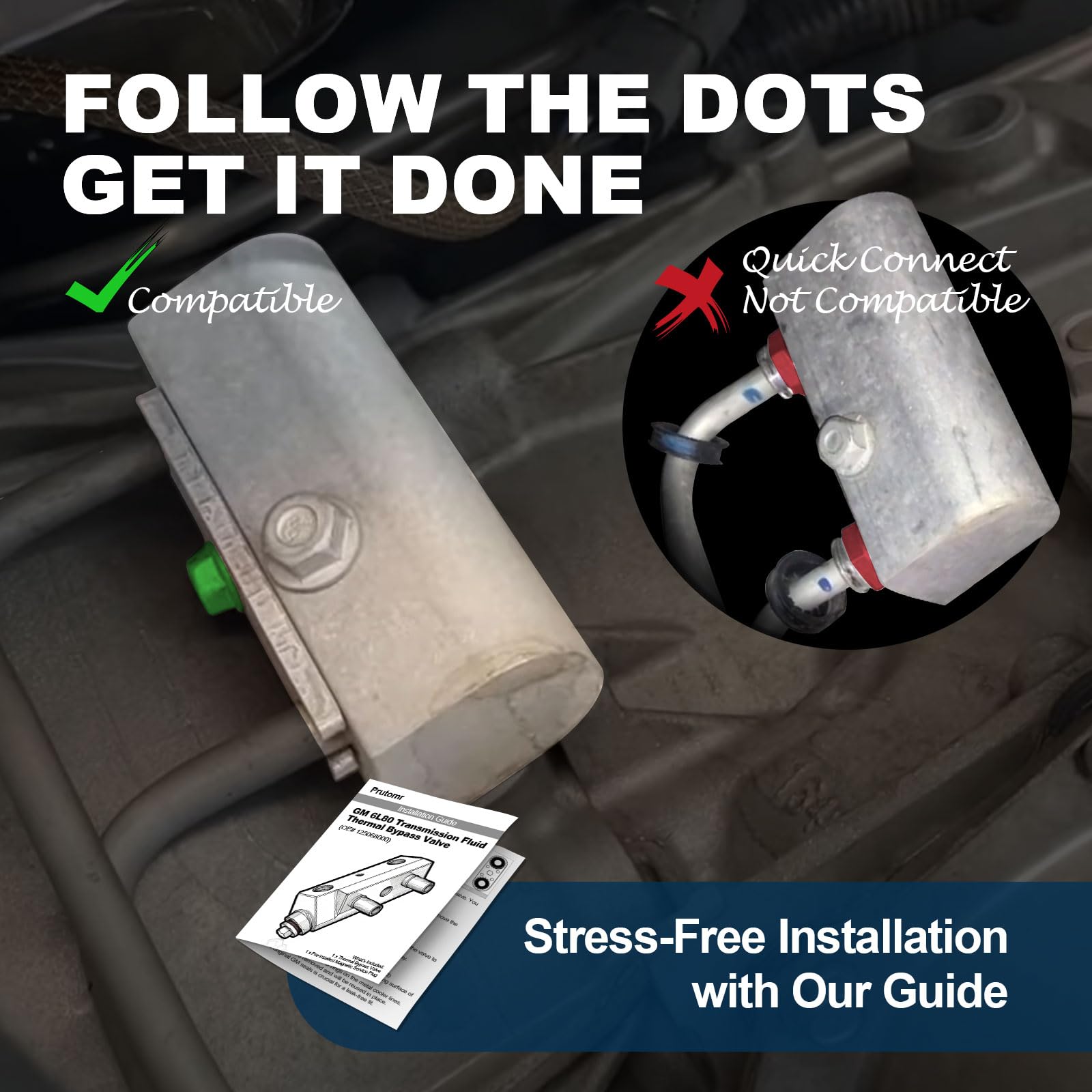 Prutomr thermal bypass valve with magnetic debris capture for cleaner transmission fluid.