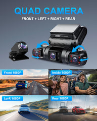 PRUVEEO rear camera mounted on backglass providing rear visibility and accident evidence