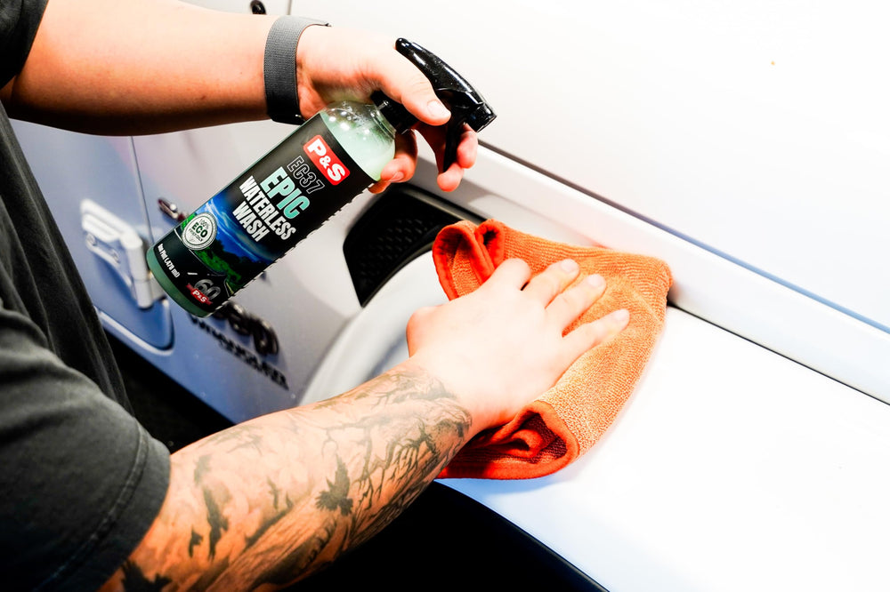 P&S Epic Waterless Wash quick detail use for refreshed look.