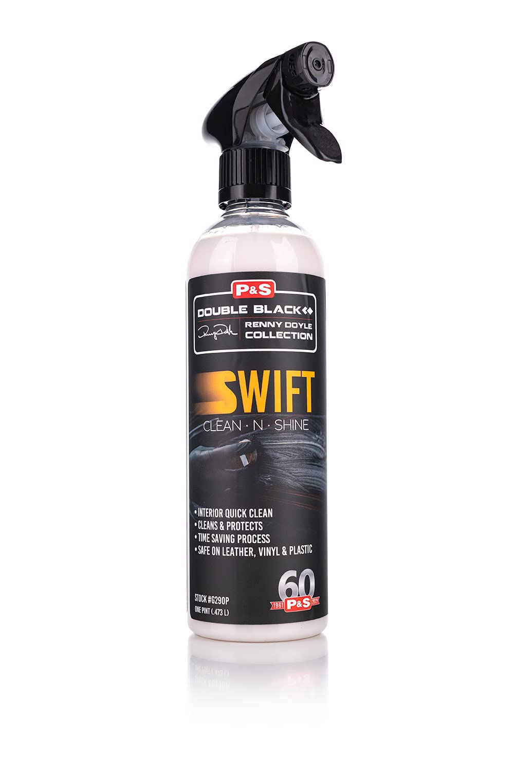 P&S Swift Clean & Shine cleans leather to a renewed satin finish