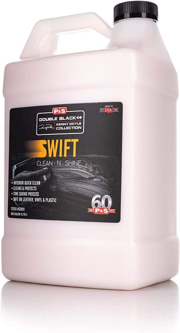 P&S Swift Clean & Shine on leather dash yields a satin finish with renewed look.