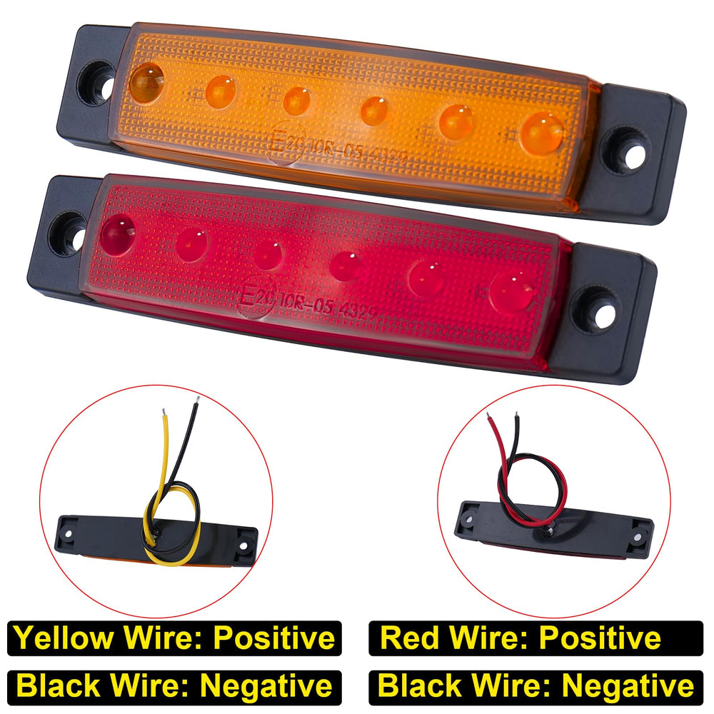 PSDRIQQ amber red color options help color-code safety lights.