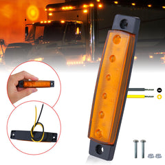 PSDriQQ surface-mount amber marker light installation with screws