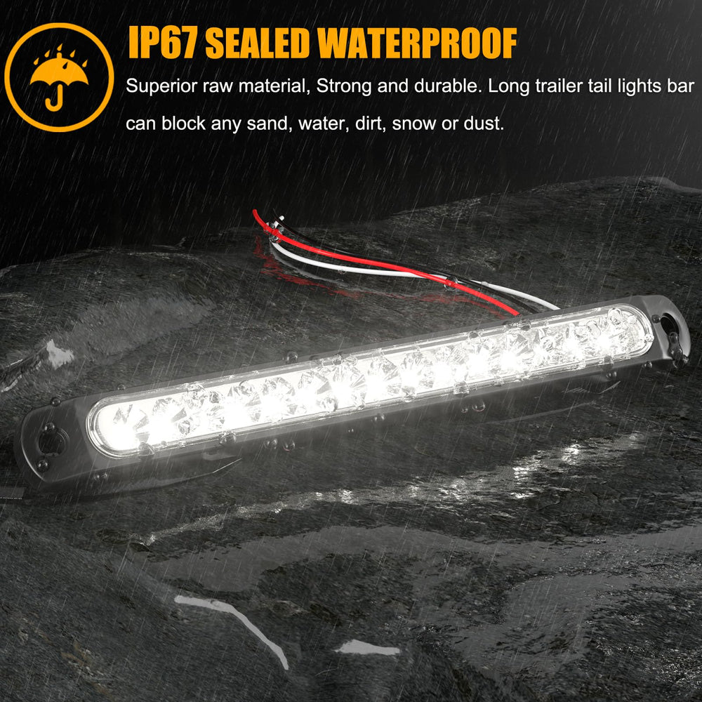 PSEQT 10in LED trailer light installation mount demonstrates surface-mount design