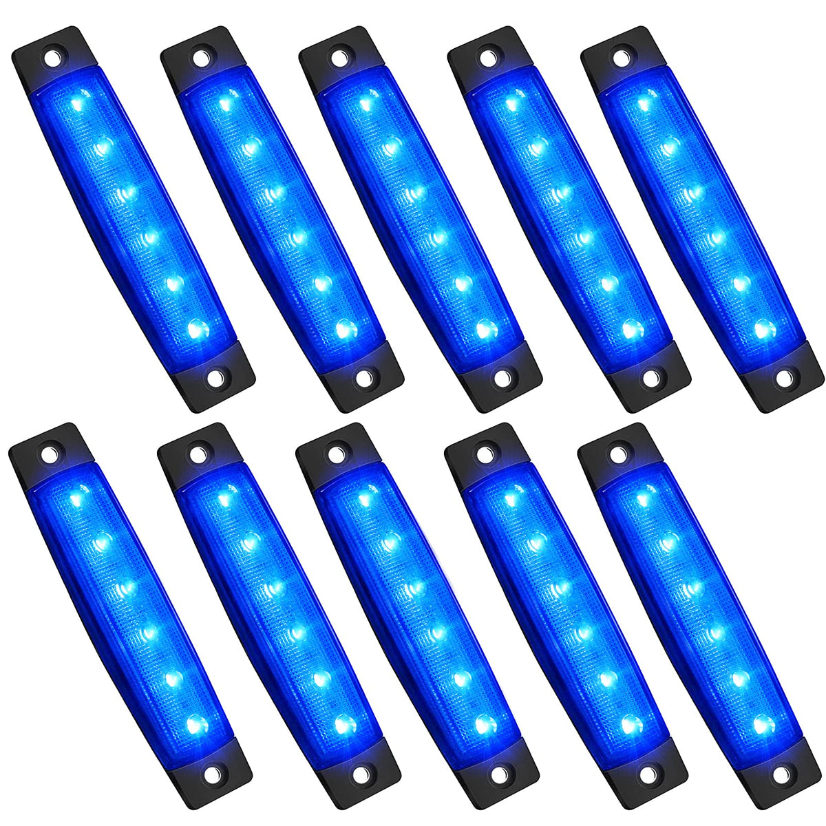 PSEQT blue LED rock strip underglow enhances night visibility.