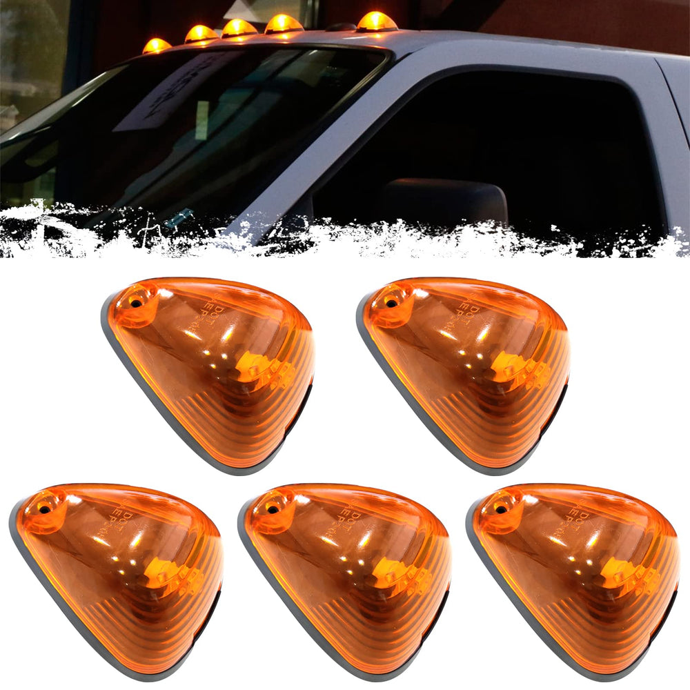 PSEQT cab roof marker light with amber lens and 10 LEDs for durable visibility.