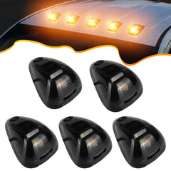 PSEQT car roof marker lights with 10 LEDs and smoked amber lens for enhanced night visibility