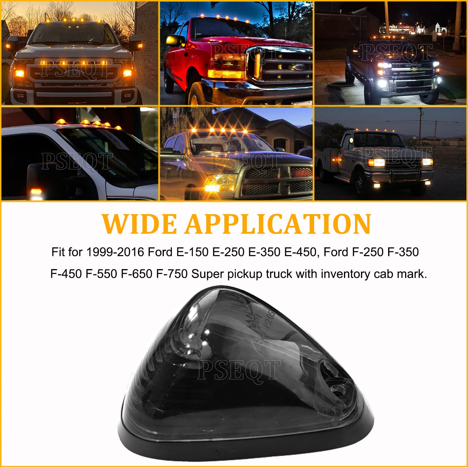 PSEQT waterproof ABS lens roof marker light for durable performance