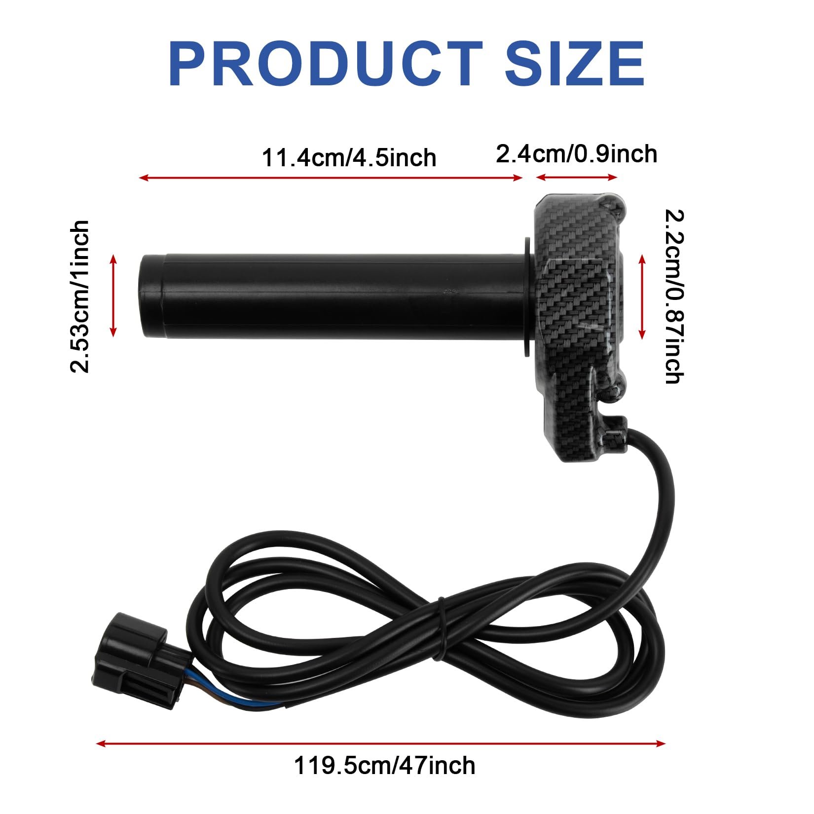 PSLER 22mm throttle handle for Segway X160 X260 smooth power response