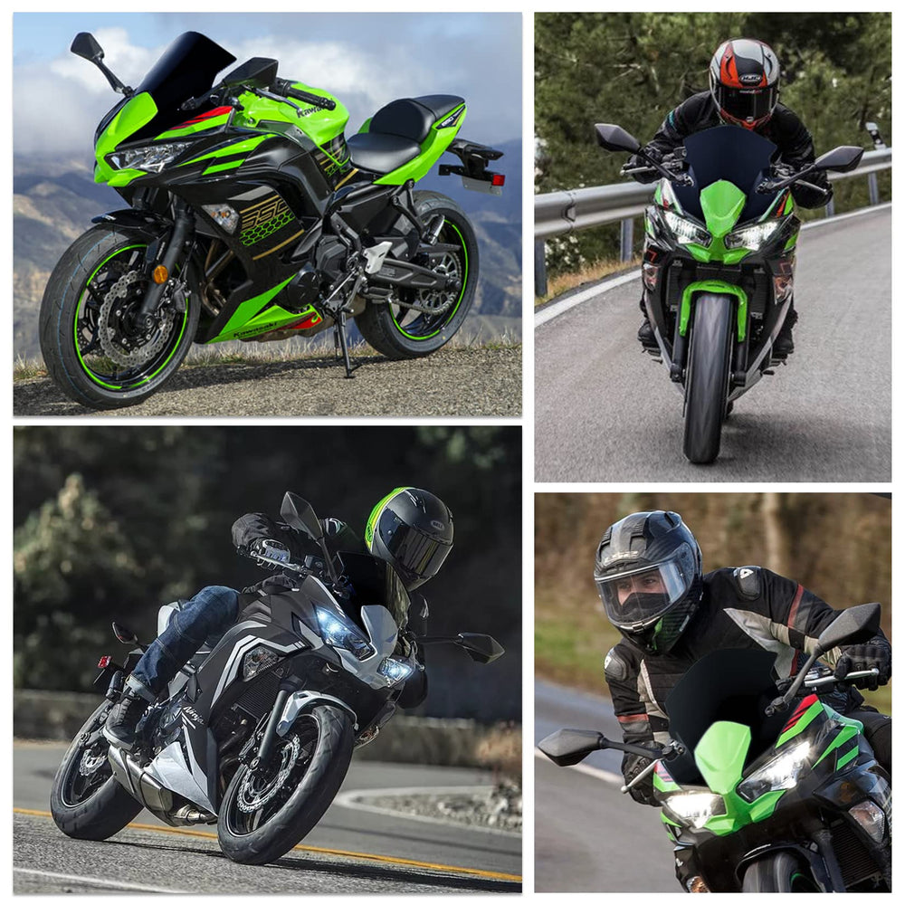 PSLER ABS windscreen for Ninja 650 ER6F is durable and weather resistant.