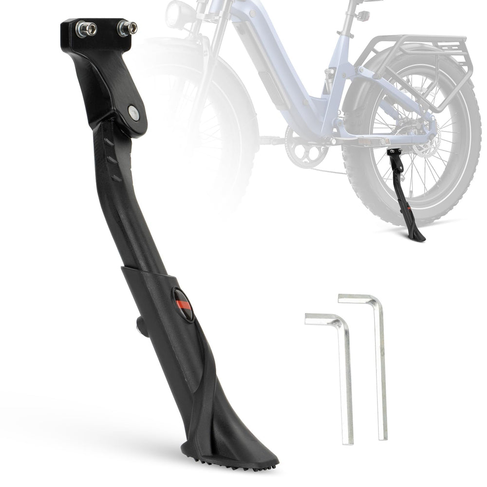 PSLER bike kickstand for 24-29 inch bikes provides stable roadside support.